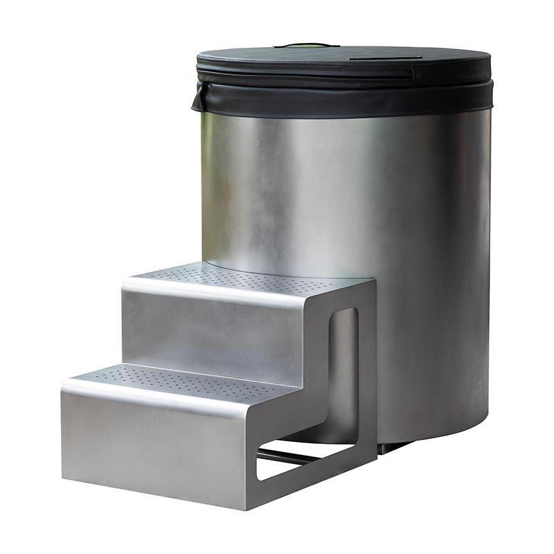 อ่างแช่เย็นทรงกลมสแตนเลส 304 แบบเต็ม